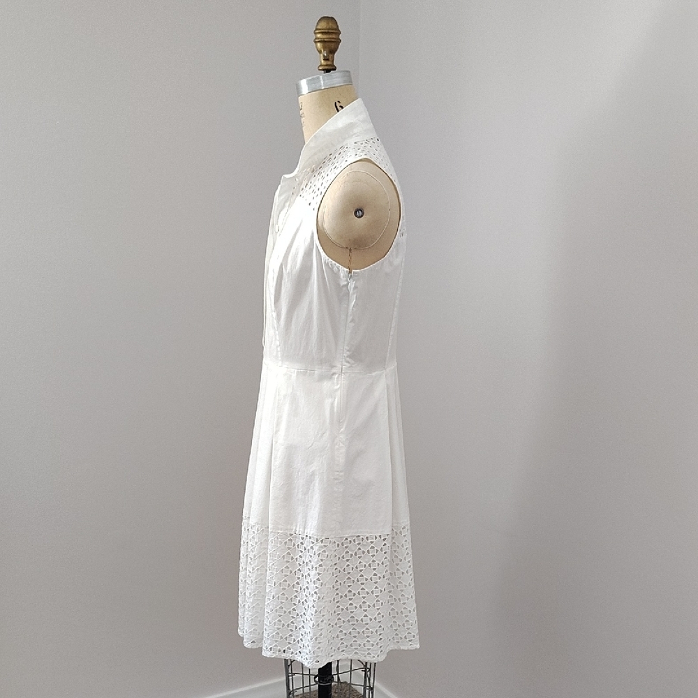 Ann Taylor White Eyelet Mini Dress - Picture 2 of 6